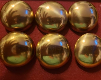 Vintage Soul Fabrics*Vintage Gold Dome Metal Buttons*Vintage Metal Buttons*Vintage Gold Buttons*NYC Flea Market Buttons*Vintage Buttons