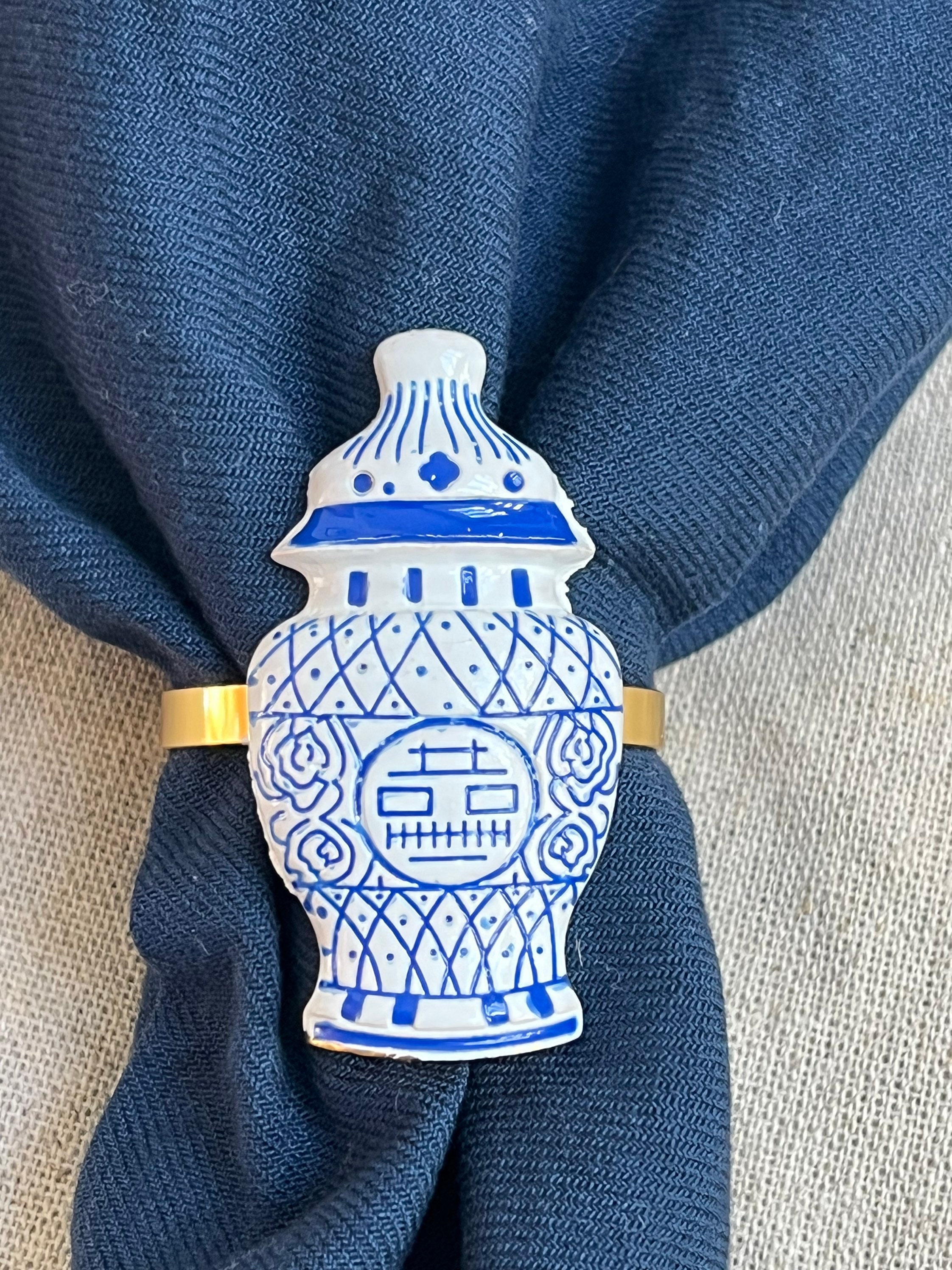 Ginger Jar Napkin Rings Set of 6 Etsy