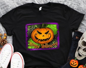 Happy Halloween Calabaza Camisa, Camisa Halloween, Camiseta Happy Halloween, Camiseta Divertida Halloween, Camisa Halloween Mujer, Regalo Halloween,