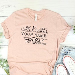 Mr and Mrs Shirt, Mr and Mrs, Just Married Shirt, Honeymoon Shirt, Wedding Shirt, Wife And Hubs Shirts, Just Married Shirts, Couples Shirts