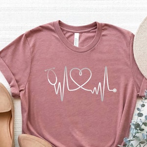 Nurse stethoscope heart shirt, Nurse week shirt, Nurse school Shirt, Nurse Day Shirt, Nurse Team Shirts, nurse gift for her, Gift for nurse,
