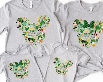 Disney Couple Shirts, Mickey St. Patrick's Day Shirt, Minnie St Patrick's Shirt, Gift For Her, St Patricks Shirt, Gift For Him, Gift for Her