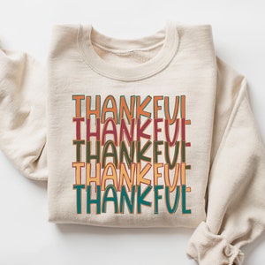 Thankful Grateful Blessed Sweatshirt, Thanksgiving Sweatshirt, Fall Sweatshirt, Thanksgiving Gift, Thankful Sweatshirt, Grateful Sweatshirt
