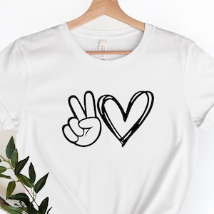 Peace Love Shirt, Peace Sign Shirt, Peace And Love Shirt