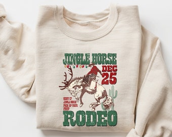 Cowboy Christmas Sweater, Giddy Up Jingle Horse Pick Up Your Feet, Howdy Country Christmas Horse, Cowgirl Shirt, Christmas Sweatshirt