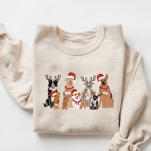 Christmas Dog Sweatshirt, Dog Owner Christmas Gift, Dog Christmas Sweatshirt, Christmas Sweater, Holiday Sweater, Christmas Shirt, Dog Gift image 1