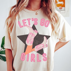 Let&#39;s Go Girls Child Shirt, Kids Graphic Tee, Rodeo Graphic Tee, Young Cowgirl Shirt, Kids Country Fashion, Children&#39;s Western Shirt