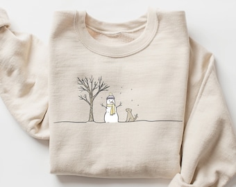 Christmas Snowman Sweatshirt, Christmas Sweatshirt, Snowman Shirt, Snowman T-Shirt, Christmas Crewneck, Christmas Shirts for Women