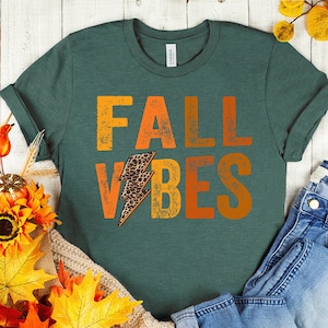 Fall Vibes Shirt, Pumpkin Shirt, Cute Fall Shirt, Halloween Shirt, Thanksgiving Shirt, Autumun T-Shirt, Fall Gift For Women, Vintage Shirt