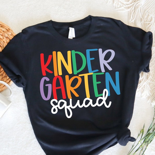 Kindergarten Squad Shirt,Hello Kindergarten Shirt,Kindergarten Team,2023 Happy First Day Of School,Back To School Outfit,Welcome Kindergarte