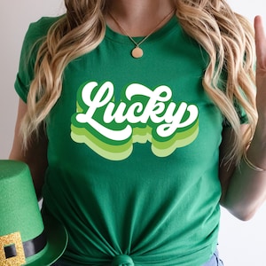 Retro Lucky Shirt, Retro St Patricks Day Shirt, Lucky Shirt, St Patricks Day Shirt, Cute St Pattys Shirt, St Patrick Tee, Patricks Lucky tee