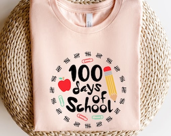100 Days of School Shirt, 100 Day Shirt, 100th Day Of School Celebration, Student Shirt,Back to School Shirt, Gift For Teacher