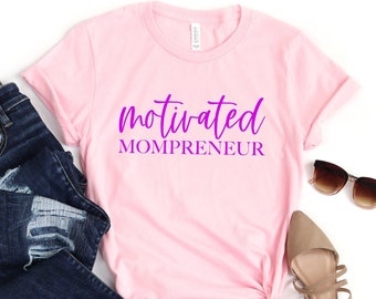 Motivated mompreneur shirt, Three heart tee, Mothers Day Shirt, Mothers Day Gift, Mama Gift, Mama Shirt, Mommy Shirt, Gift for Mom