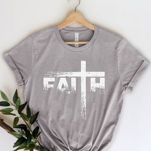 Faith Shirt, Faith Cross Shirt, Christian Gift, Faith Gift, Christian Shirts , Love and Grace Shirt, Faith Cross, Vertical Cross, Jesus