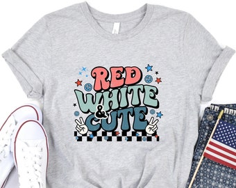 Red White Cute Shirt, 4th Of July Shirt, Fourth Of July Shirt, 4th Of July Family, Patriotic Shirt, Freedom Shirt, Funny 4th Of July Shirt