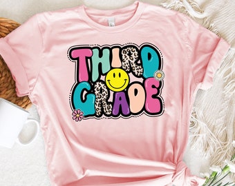Hallo dritte Klasse Shirt, zurück zu Schulshirt, Hallo dritte Klasse Regenbogen Shirt, dritte Klasse Shirt, dritte Klasse Lehrer Shirt, dritte Klasse