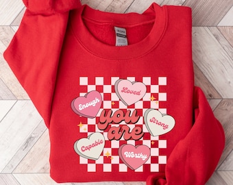 Cute Valentines Sweatshirt, Be Mine Sweatshirt, Valentines Day, Conversation Hearts Shirt, I Love You Shirt, Heart Candy Shirt, Couple Shirt