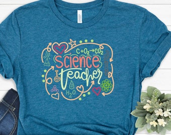 Cool Science Teacher Shirt, School Teacher spirit Shirt, Gift for Teacher,  cute funny  science Teacher Shirt, Funny Chemistry Teacher Shirt