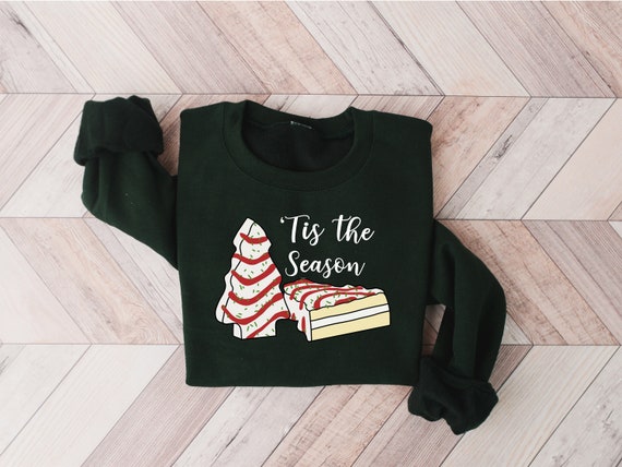 Christmas Cake Shirt,Christmas Tree Shirt, Tis The Season Christmas Shirt,Christmas Party Tee, Christmas Gift, Holiday Tee, Women Christmas