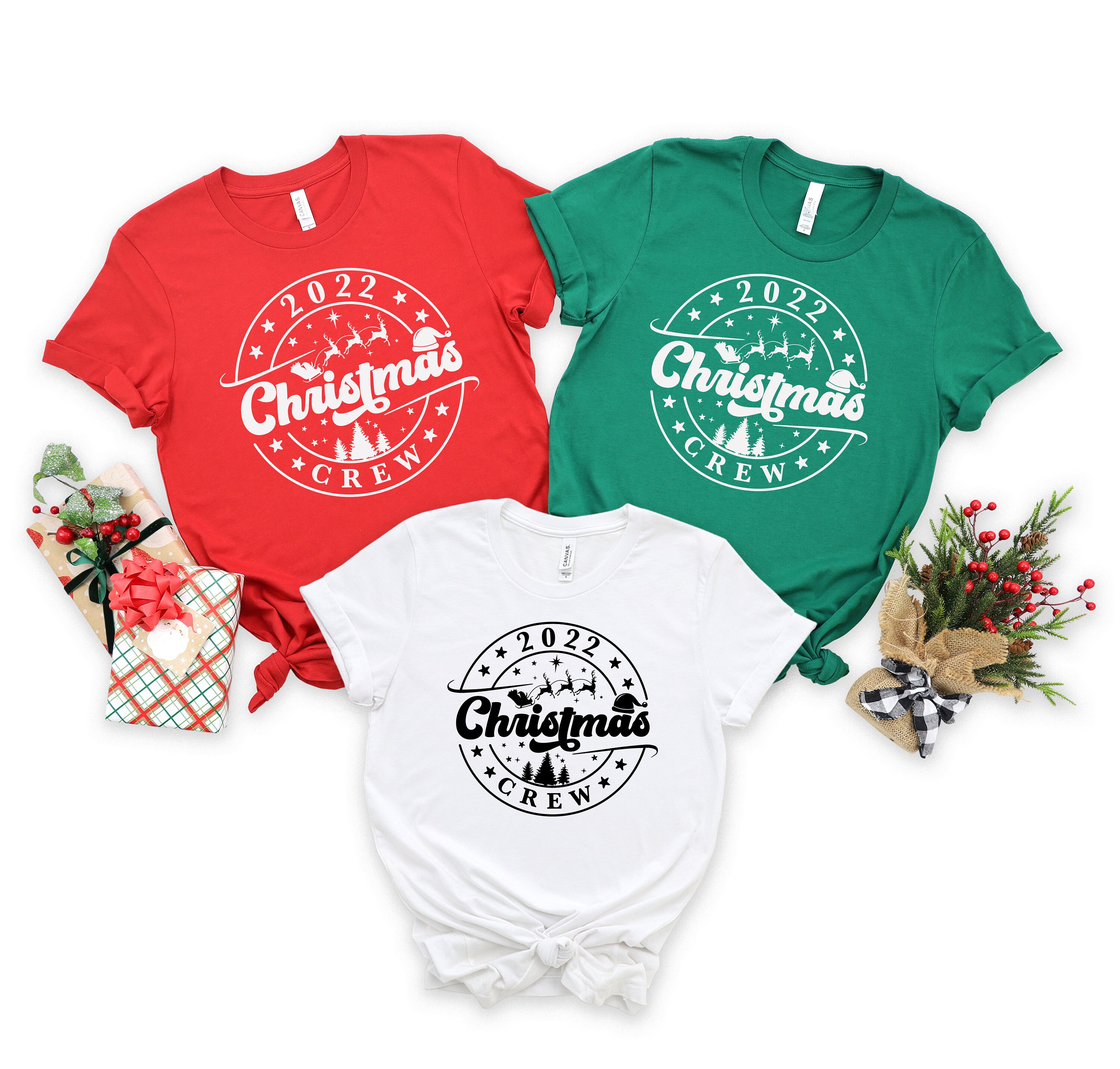 Kleding Meisjeskleding Tops & T-shirts T-shirts Boy Christmas Shirt/Vintage Santa Claus Shirt/Christmas Outfit/Vintage Stitch/Personalized Shirt/Embroidered Shirt/1st Christmas/Applique 