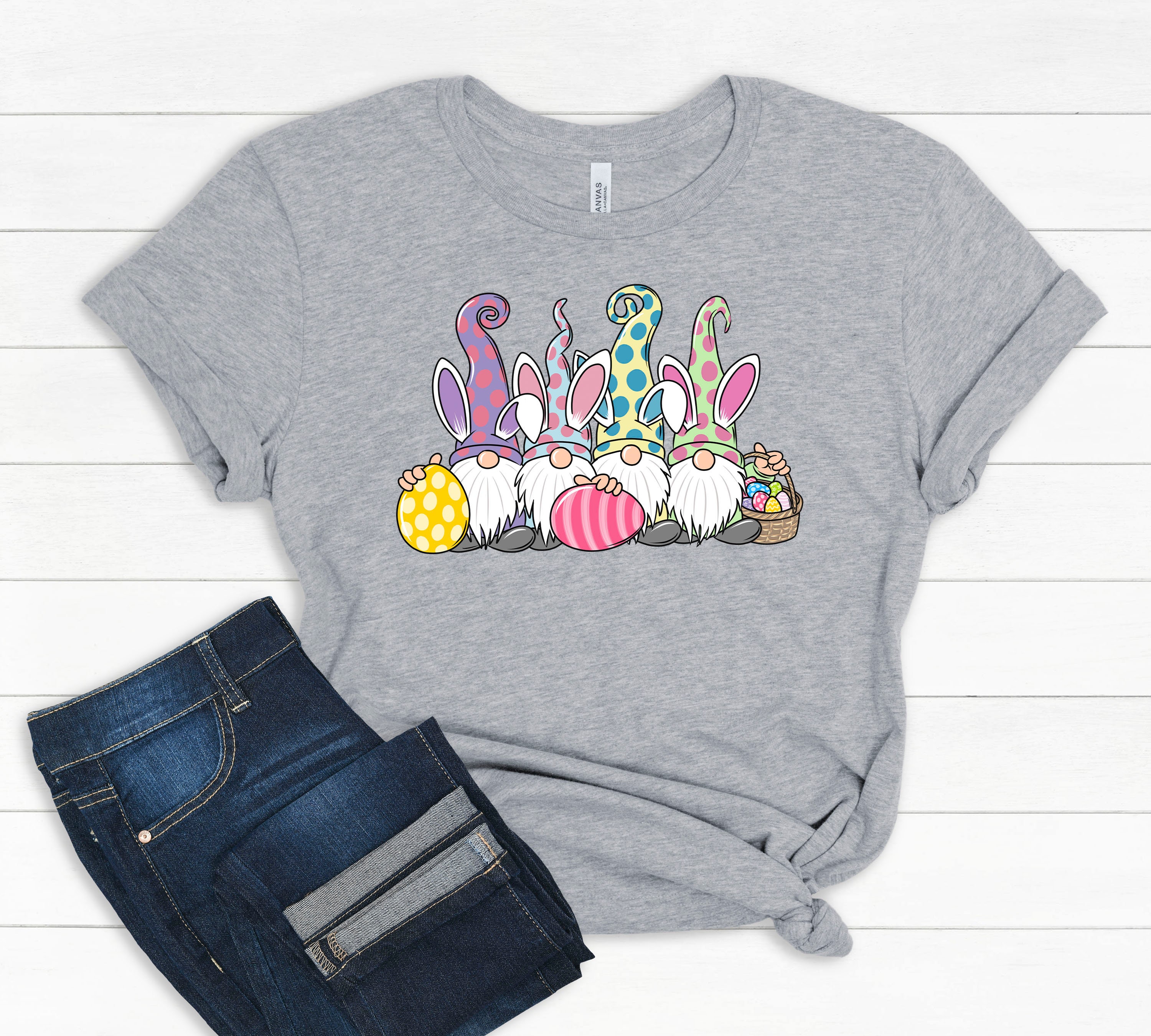 Discover Easter Gnome Shirt, Women Easter shirt, Cute Easter shirt, Easter T-Shirt