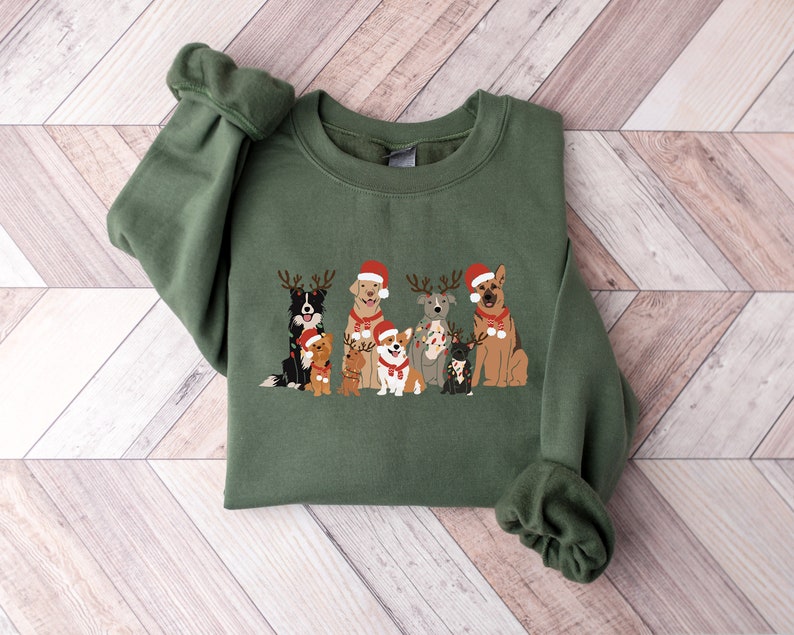 Christmas Dog Sweatshirt, Dog Owner Christmas Gift, Dog Christmas Sweatshirt, Christmas Sweater, Holiday Sweater, Christmas Shirt, Dog Gift image 2