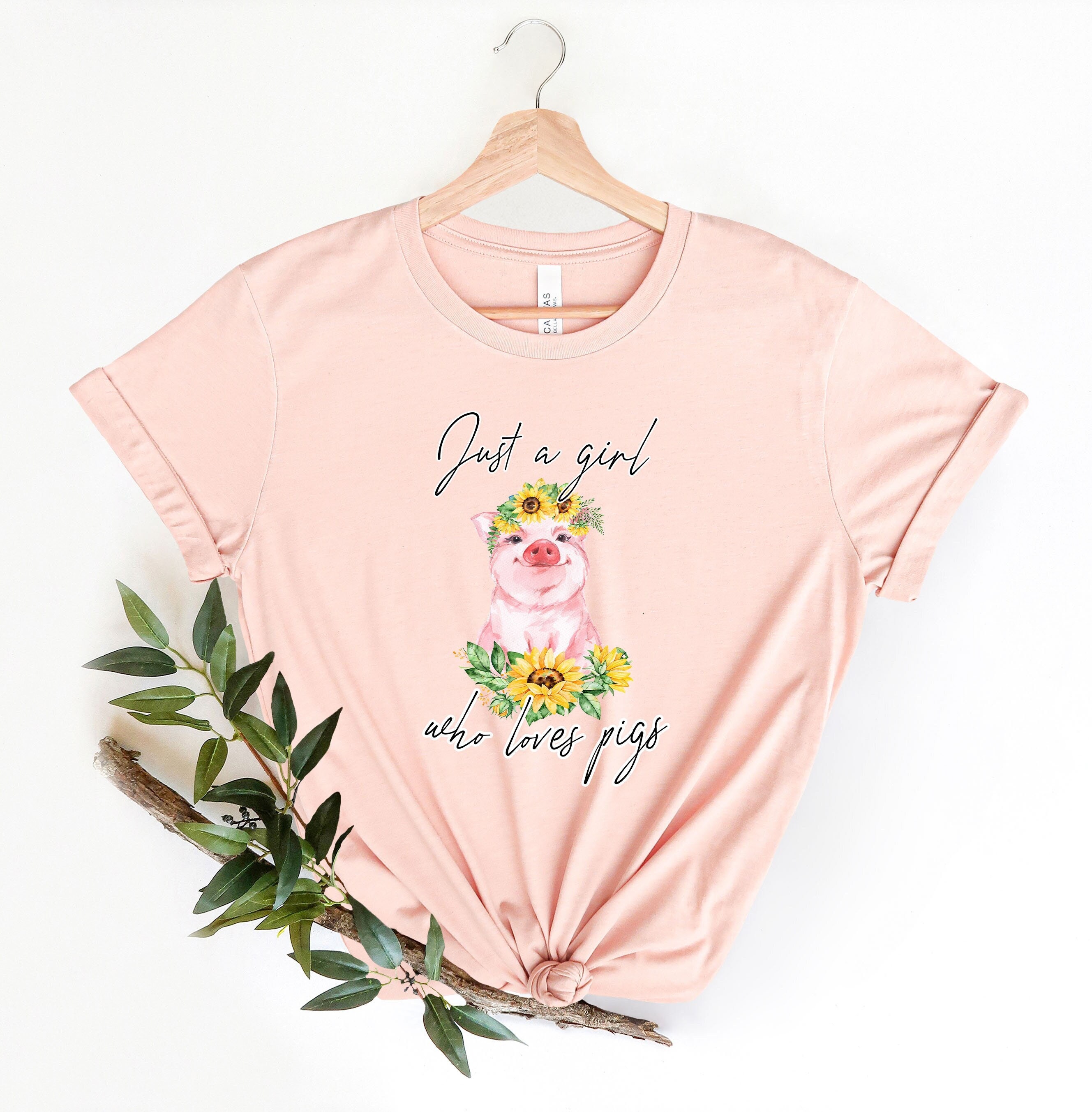 Just A Girl Who Loves Pigs Shirt, Pig Shirt, Pig Lover Shirt, Pig Lover Girl, Pig Girl Shirt, Animal Shirt, Kids Shirt