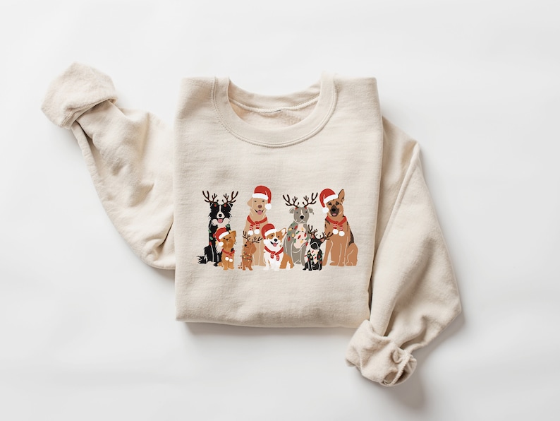 Christmas Dog Sweatshirt, Dog Owner Christmas Gift, Dog Christmas Sweatshirt, Christmas Sweater, Holiday Sweater, Christmas Shirt, Dog Gift image 1