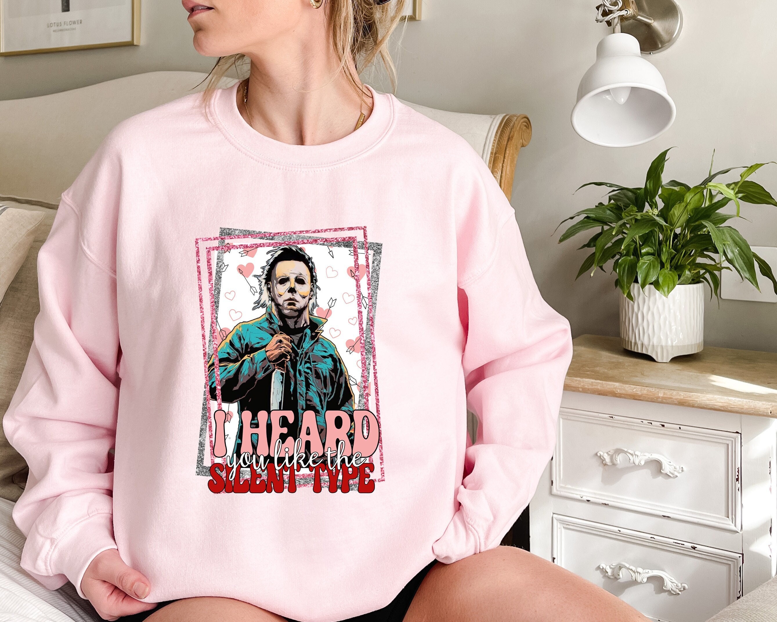 I Heard You Like The Silent Type T Shirt, Horror Characters Shirt, Horror Valentine's Day Gifts, gift for valentine