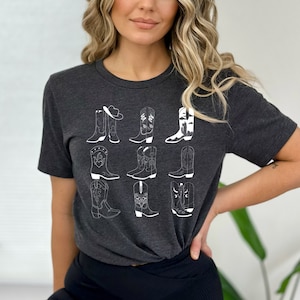 Cowgirl Boots Shirt, Country Concert Tee, Western Graphic Tee for Women,Graphic Tee, Cute Country Shirts, Cowgirl Boots Tee, Cowgirl Shirt image 2