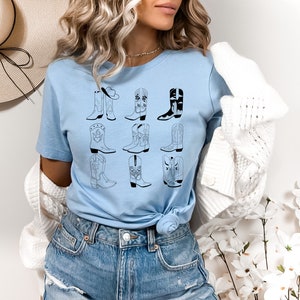 Cowgirl Boots Shirt, Country Concert Tee, Western Graphic Tee for Women,Graphic Tee, Cute Country Shirts, Cowgirl Boots Tee, Cowgirl Shirt image 3