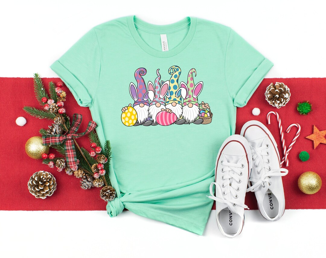 Easter Gnome Shirt Women Easter Shirt Cute Easter Shirt Etsy