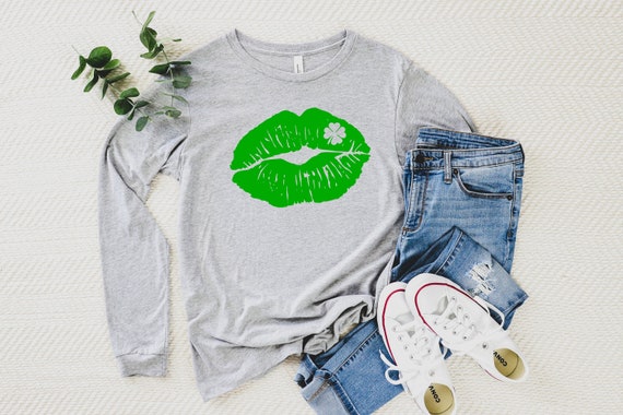 Patrick Day Lips Shirt St Patricks Day 