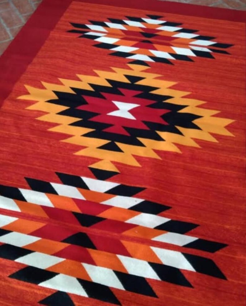 Authentic Teotitlán del Valle Wool Rug – Handwoven Mexican Zapotec ...