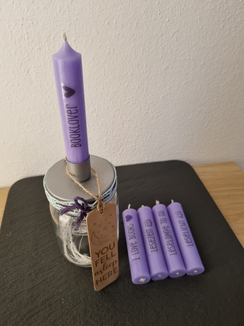 Take what you need Glass books edition with wooden bookmark with laser engraving, gift for a bookworm Purple