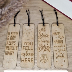 Take what you need Glass books edition with wooden bookmark with laser engraving, gift for a bookworm image 9