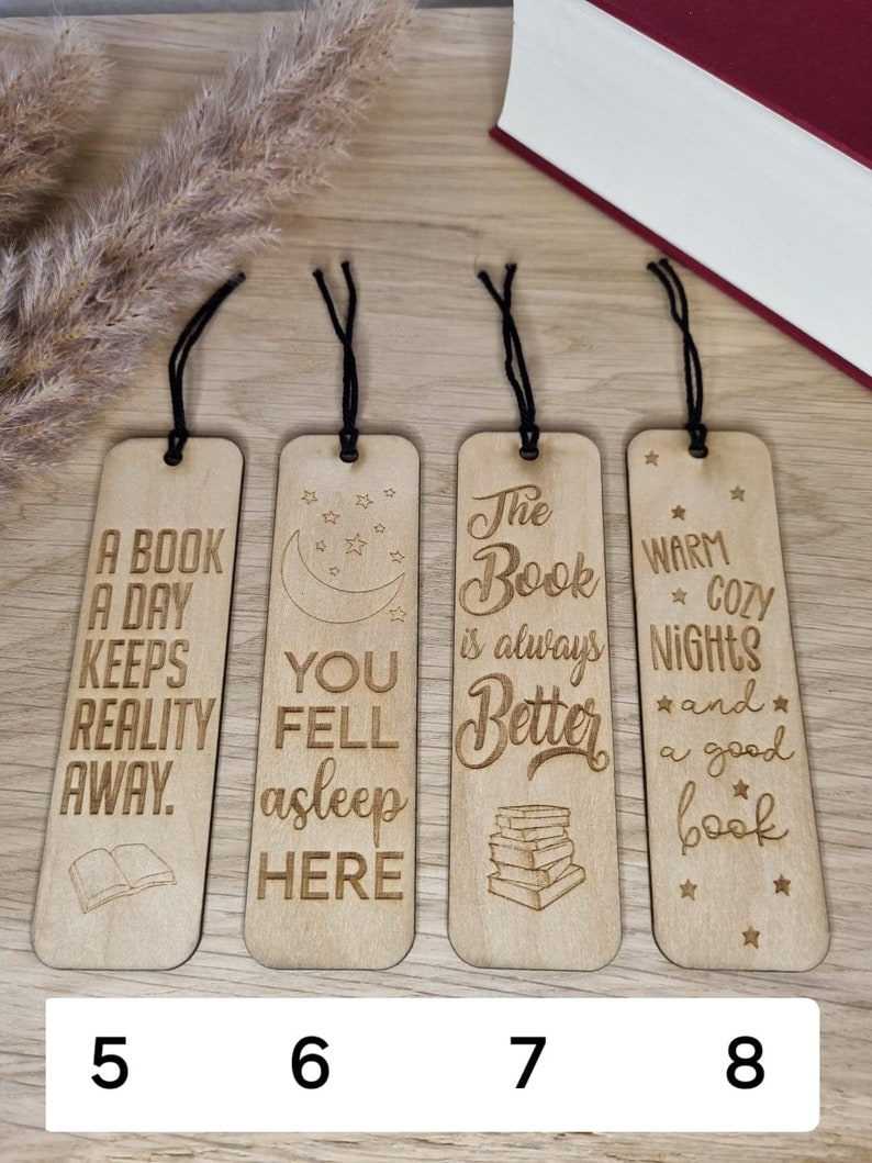 Take what you need Glass books edition with wooden bookmark with laser engraving, gift for a bookworm image 9