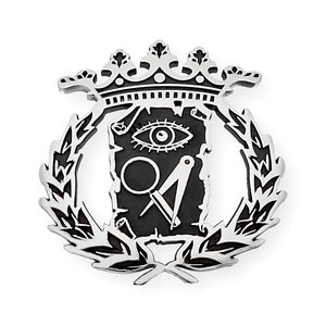 Exact Sciences Pin Professional Badge 925 Sterling Silver Handmade, Graduation Gift, Professional Emblem, Work Gift