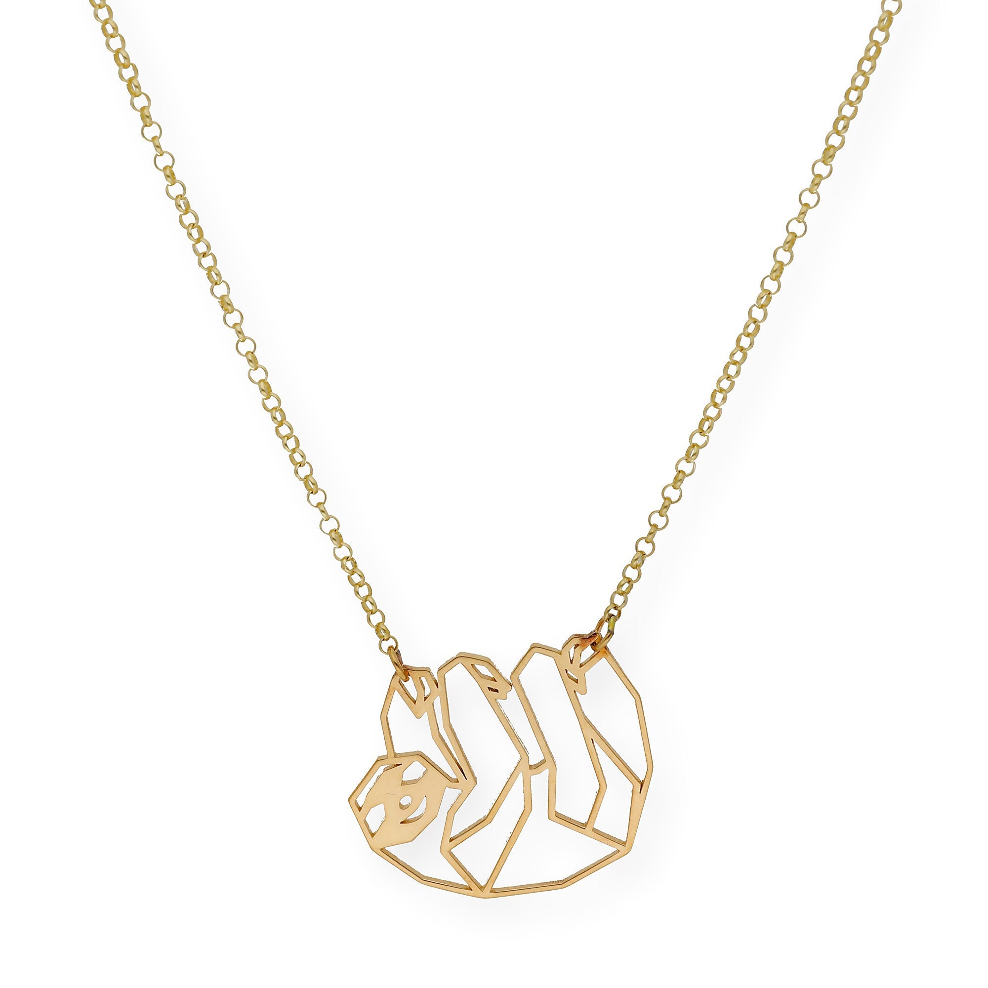 Collana Bradipo Origami: Regalo Animale Calmo E Accogliente - Italia - Foto 3