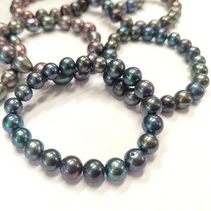Tahitian pearl bracelet - Etsy 日本