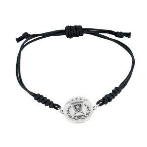 Professional Badge Bracelet, 925 Sterling Silver, 18K Gold, Gold Badge, Graduation Gift, Professional Emblem, Gold Bracelet