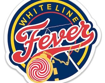 White Line Fever - Highway Hypnosis Sticker | Fan Art Billy Strings and Indiana Fever Inspired