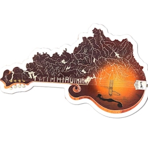 Kentucky Mandoline Aufkleber | Von Bill Monroe inspirierter Aufkleber