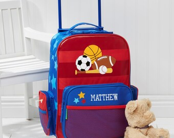 All Star Sports Personalized Kids Rolling Luggage - Perfect Christmas Gift for Boy