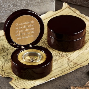 Inspiring Message Engraved Navigator Compass