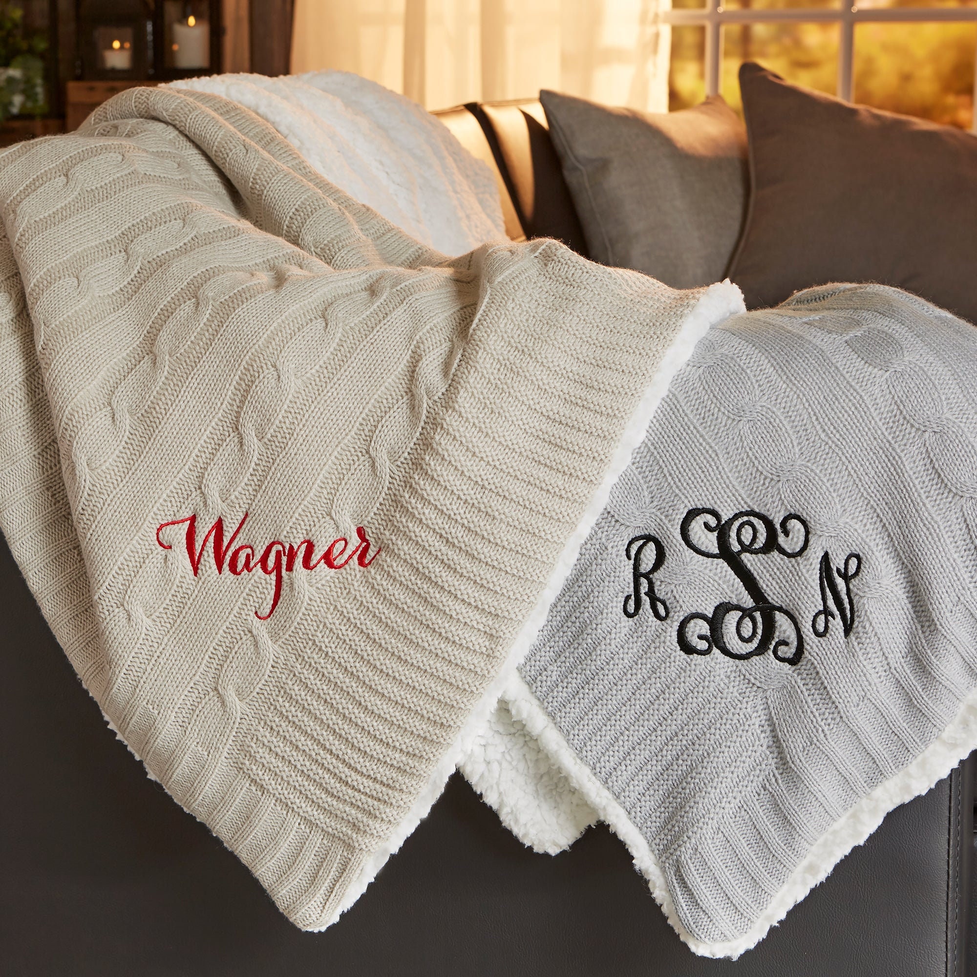 Throw blankets with names on them hotsell