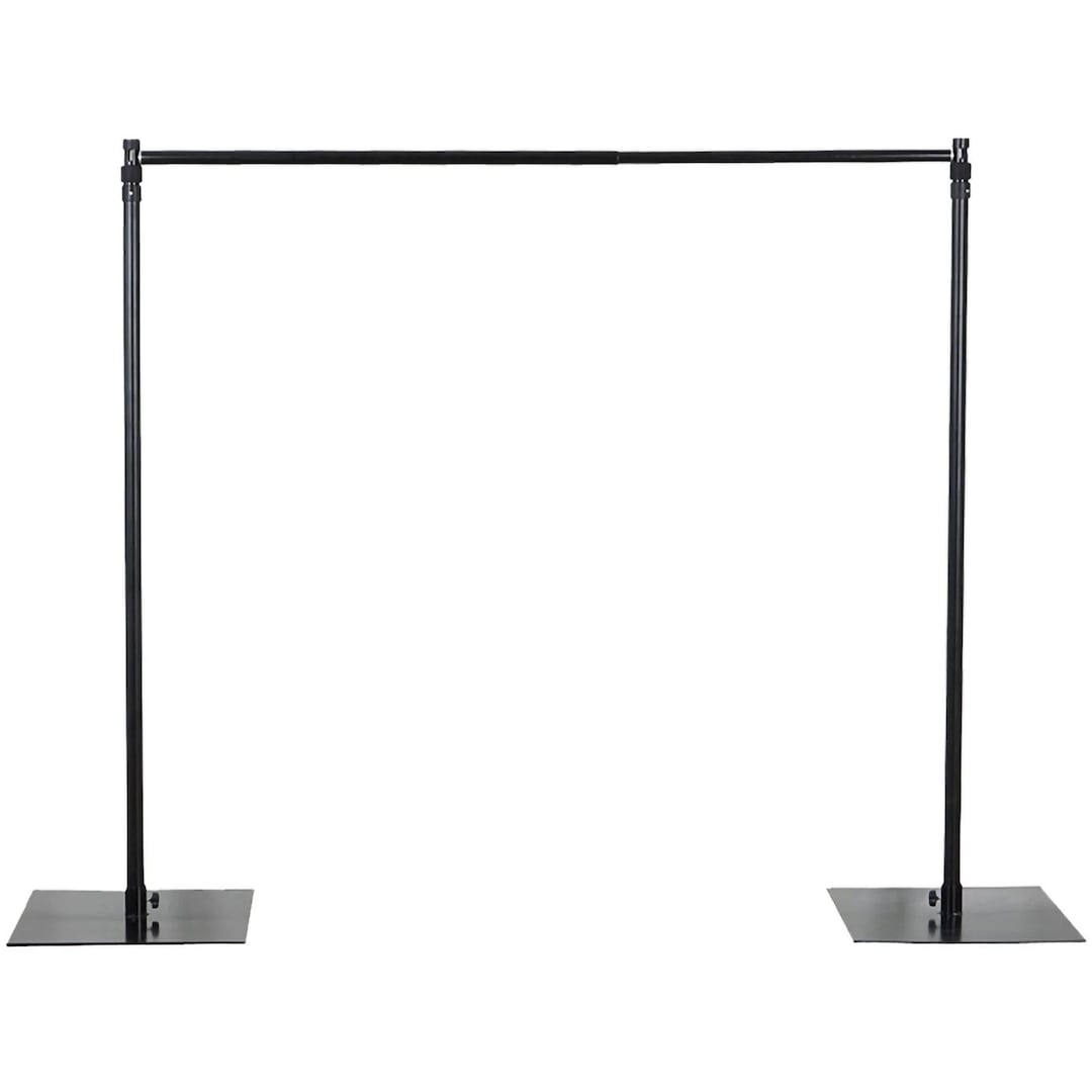 10ft Metal DIY Adjustable Heavy Duty Backdrop Stand Kit, Steel Base - Etsy