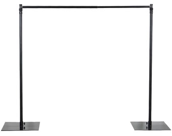 10ft Metal Diy Adjustable Heavy Duty Backdrop Stand Kit, Steel Base - Etsy