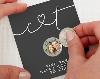 Drawn Together By Love Personalized Scratch Off Game