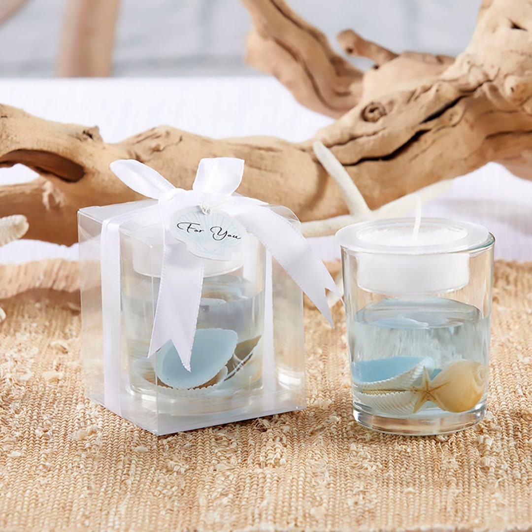 Seashell Gel Tea Light Holder for Wedding Favor Etsy